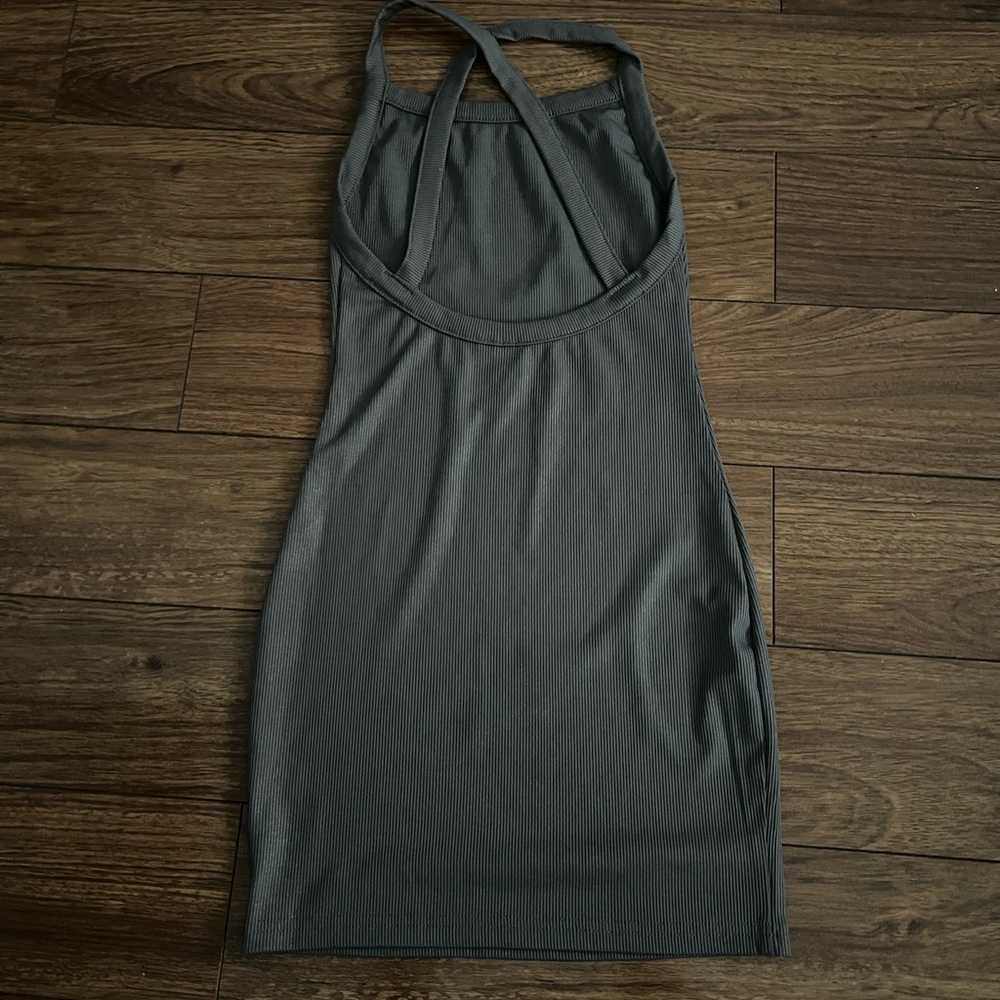 Mini Grey Dress - Picture 3 of 4